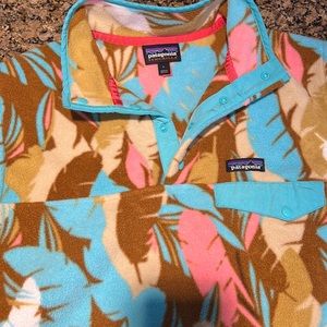 Patagonia Synchilla Snap-T Fleece Pullover Feather Dance Bear Brown L.